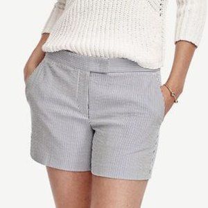 Ann Taylor Devin City Seersucker Chino Shorts Size 12